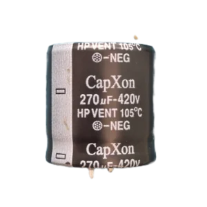 خازن الکترولیتی CapXon 270uF 420V اورجینال استوک با تخفیف ویژه